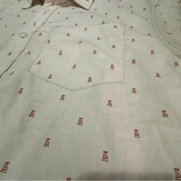 NWT Prana Tinline Shirt Yarrow Rocks Size M Cream - Picture 10 of 12